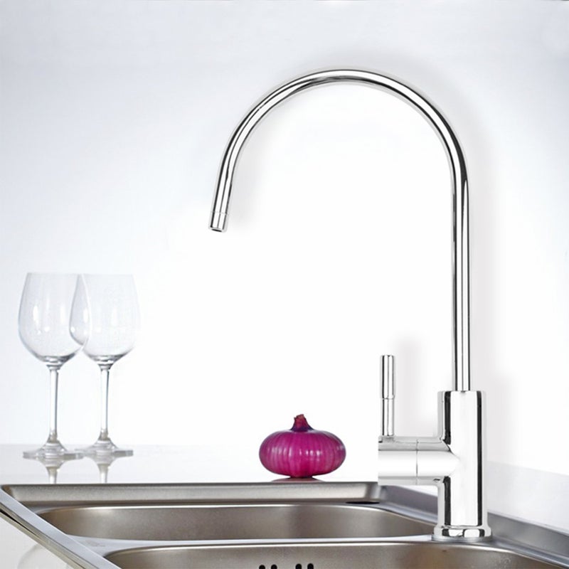 Aquaboon Chrome Drinking Water Faucet for Kitchen Sink Non Air Gap Reverse Osmosis Faucet Stainless Steel Sink Water Dispenser - Image 2